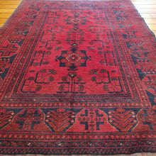 Load image into Gallery viewer, Hand knotted wool Rug 142101 size 142 x 101 cm Afghanistan
