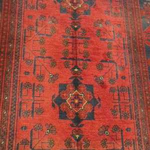 Hand knotted wool Rug 142101 size 142 x 101 cm Afghanistan