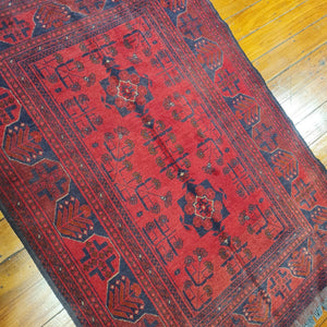 Hand knotted wool Rug 142101 size 142 x 101 cm Afghanistan