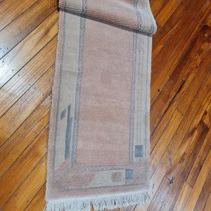 Hand knotted wool rug 35170 size 351 x 70 cm approx Nepal