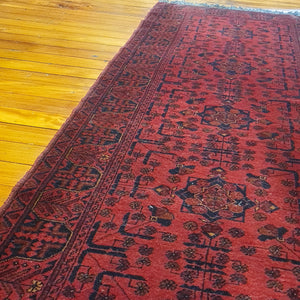 Hand knotted wool Rug 28180 size 281 x 80 cm Afghanistan