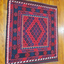 Load image into Gallery viewer, Hand knotted wool Rug 130114 size 130 x 114 cm Afghanistan