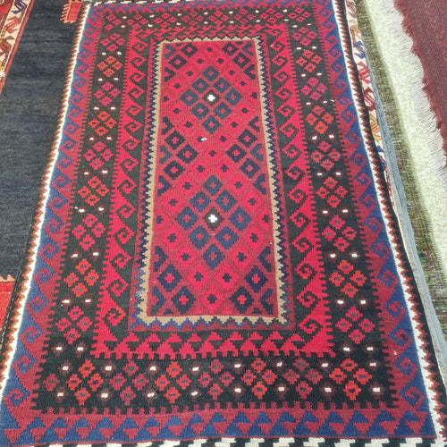 Hand knotted wool Rug 15094 size 150 x 94  cm Afghanistan