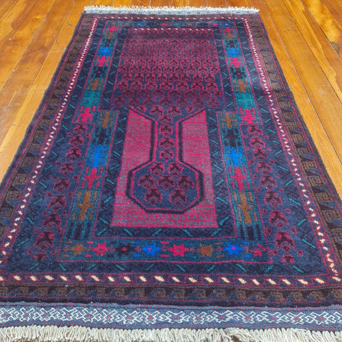 hand knotted wool Rug 15282 size 152 x 82 cm Afghanistan