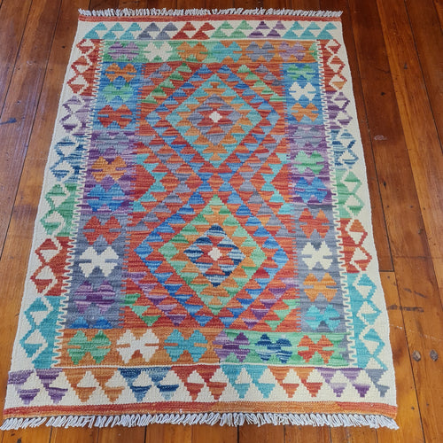 Hand knotted wool Rug 12791 size 127 x 91 cm Afghanistan