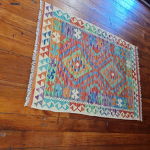 Load image into Gallery viewer, Hand knotted wool Rug 12791 size 127 x 91 cm Afghanistan