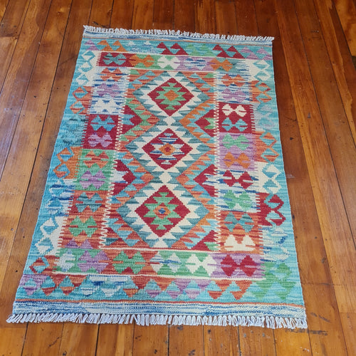 Hand knotted wool Rug 12286 size 122 x 86 cm
