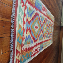 Load image into Gallery viewer, Hand knotted wool Rug 14873 size 148 x 73 cm Afghanistan
