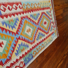 Load image into Gallery viewer, Hand knotted wool Rug 14873 size 148 x 73 cm Afghanistan
