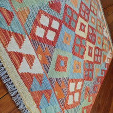 Load image into Gallery viewer, Hand knotted wool Rug 12480 size 124 x 80 cm Afghanistan