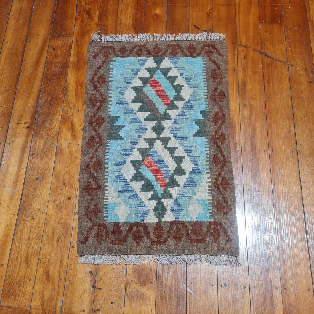 Hand knotted wool Rug 8757 size 87 x 57 cm Afghanistan