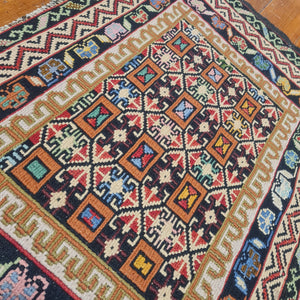 Hand knotted wool Rug 4877 size 48 x 77 cm