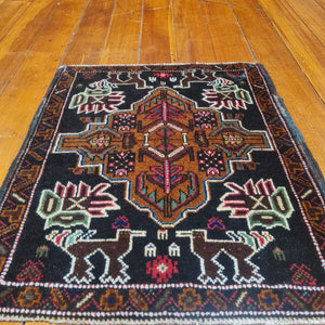 Hand knotted wool Rug 6251 size 62 x 51  cm
