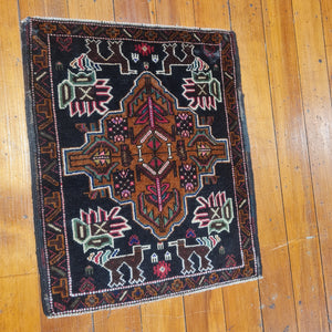 Hand knotted wool Rug 6251 size 62 x 51  cm