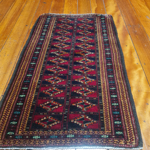 Hand knotted wool Rug 8651 size 86 x 51 cm Iran