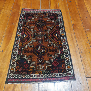 Hand knotted wool Rug 7443 size 74 x 43  cm