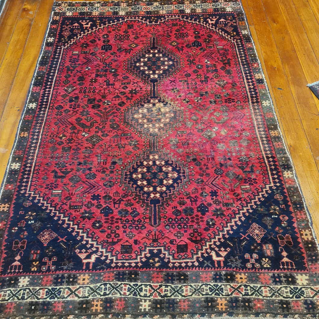 Hand knotted wool Rug 196126 size 196 x 126 cm Iran