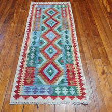 Load image into Gallery viewer, Hand knotted wool Rug 19079 size 190 x 79 cm Afghanistan