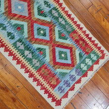 Load image into Gallery viewer, Hand knotted wool Rug 19079 size 190 x 79 cm Afghanistan