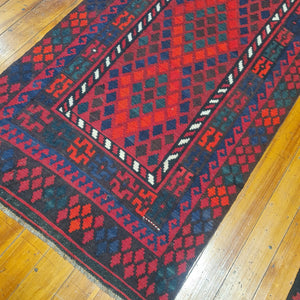 Hand knotted wool Rug 20798 size 207 x 98 cm Afghanistan
