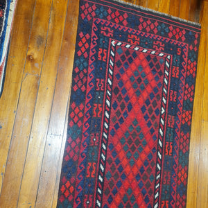 Hand knotted wool Rug 20798 size 207 x 98 cm Afghanistan