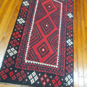Hand knotted wool Rug 191105 A size 191 x 105 cm Afghanistan