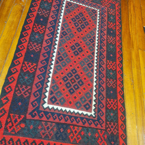 Hand knotted wool Rug 191105 size 191 x 105 cm Afghanistan