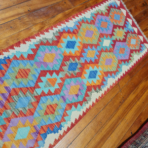 Hand knotted wool rug Rug 19877 cm  size 198 x 77 cm Afghanistan