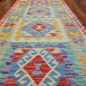 Handmade wool rug Rug 30186 size 301 x 86 cm Afghanistan