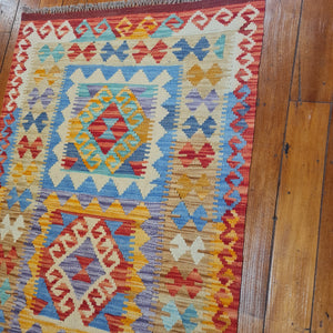 Handmade wool rug Rug 30186 size 301 x 86 cm Afghanistan