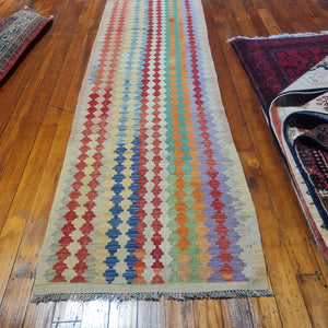 Hand knotted wool Rug 29292 size 292 x 92 cm Afghanistan