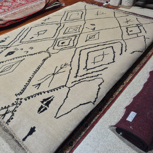 Hand knotted wool Rug 277190 size 277 x 190 cm Morocco