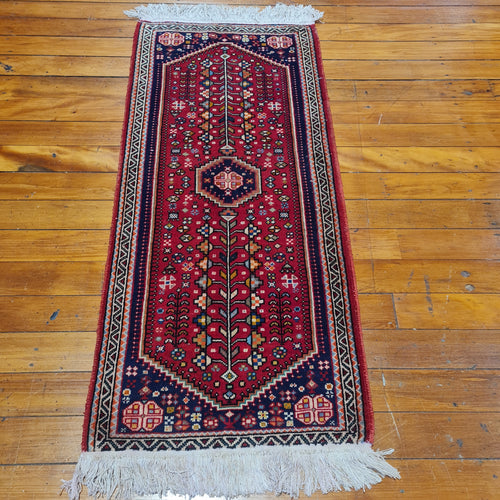 Hand knotted wool rug 14865  size 148 x 65 cm