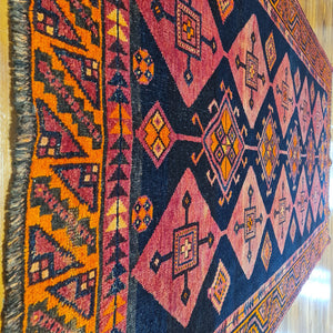Hand knotted wool rug 285150 size 285 x 150 cm
