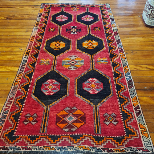 Hand knotted wool rug 290145 size 290 x 145 cm