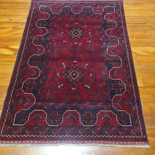 Hand knotted wool rug 146100 size 146 x 100 cm Afghanistan