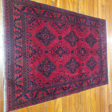 Load image into Gallery viewer, Hand knotted wool rug 150101 size 150 x 101 cm Afghanistan