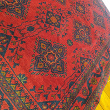 Load image into Gallery viewer, Hand knotted wool rug 150101 size 150 x 101 cm Afghanistan