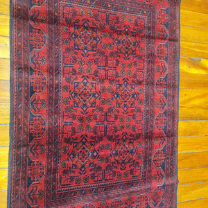 Hand knotted wool rug 14994 size 149 x 94 cm Afghanistan