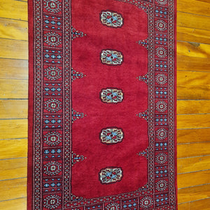 Hand knotted wool rug 16694 size 166 x 94 cm Pakistan