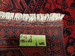 Hand knotted wool Rug 7 size 195 x 125 cm Afghanistan
