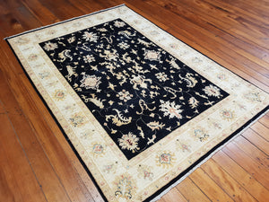 Hand knotted wool Rug 208147 size 208 x 147 cm Afghanistan