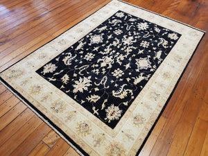 Hand knotted wool Rug 208147 size 208 x 147 cm Afghanistan