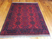Load image into Gallery viewer, Hand knotted wool Rug 9063 size 187 x 154 cm Afghanistan