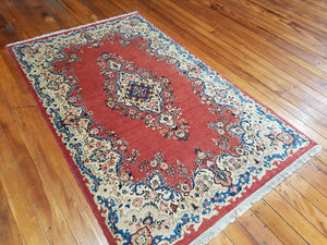 Hand knotted wool Rug 6482  size  215 x 135 cm Iran