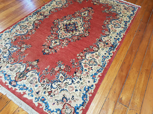 Hand knotted wool Rug 6482  size  215 x 135 cm Iran