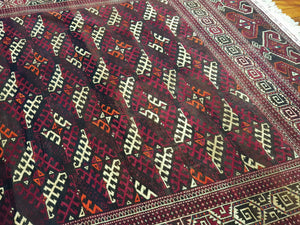 Hand knotted wool Rug 772 size 343 x 194 cm Afghanistan
