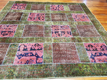 Load image into Gallery viewer, Hand knotted patch work Rug  048  size 253 x 249 cm Afghanistan