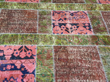 Load image into Gallery viewer, Hand knotted patch work Rug  048  size 253 x 249 cm Afghanistan