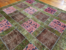 Load image into Gallery viewer, Hand knotted patch work Rug  048  size 253 x 249 cm Afghanistan